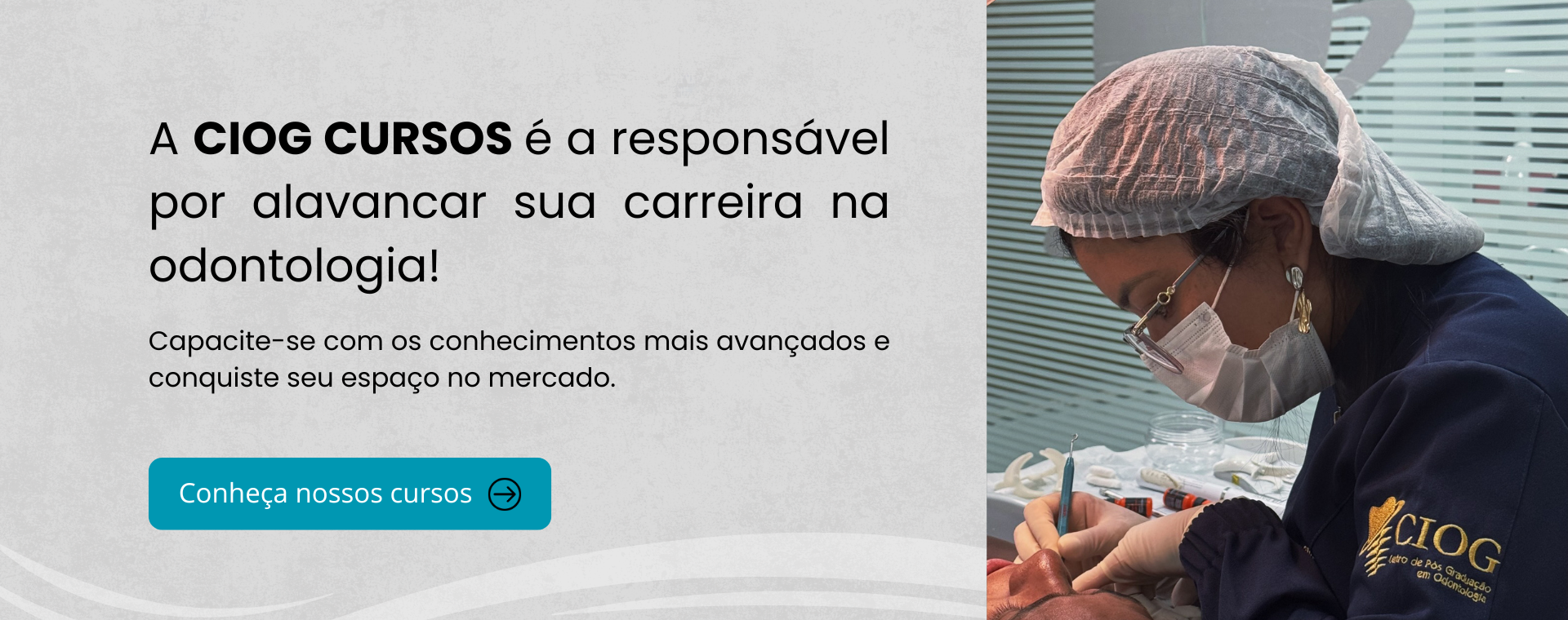 Slide com link - Ciog Cursos de Odontologia em Goiânia